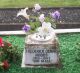 Cemetery vase for Fred Hobbs